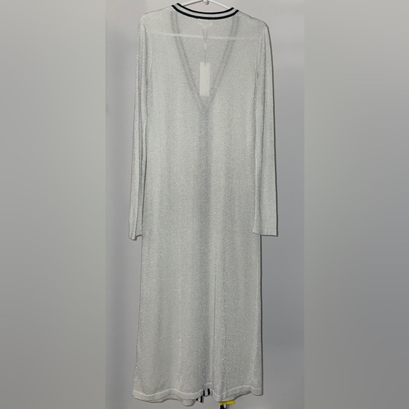 L'AGENCE Lurex Striped Long Cardigan - Picture 3 of 6